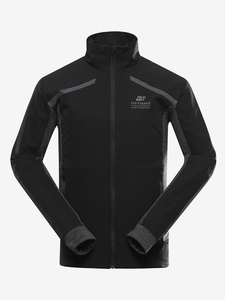 ALPINE PRO Pánska softshellová bunda s membránou ALPINE PRO UKEB black