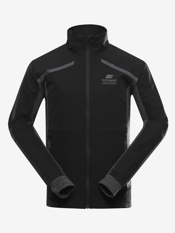 ALPINE PRO Pánska softshellová bunda s membránou ALPINE PRO UKEB black