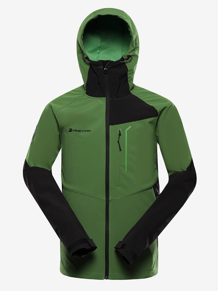 ALPINE PRO Pánska softshellová bunda s membránou ALPINE PRO ESPRIT treetop