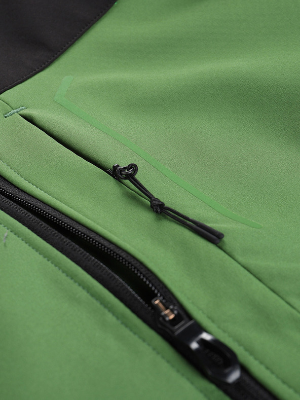 ALPINE PRO Pánska softshellová bunda s membránou ALPINE PRO ESPRIT treetop