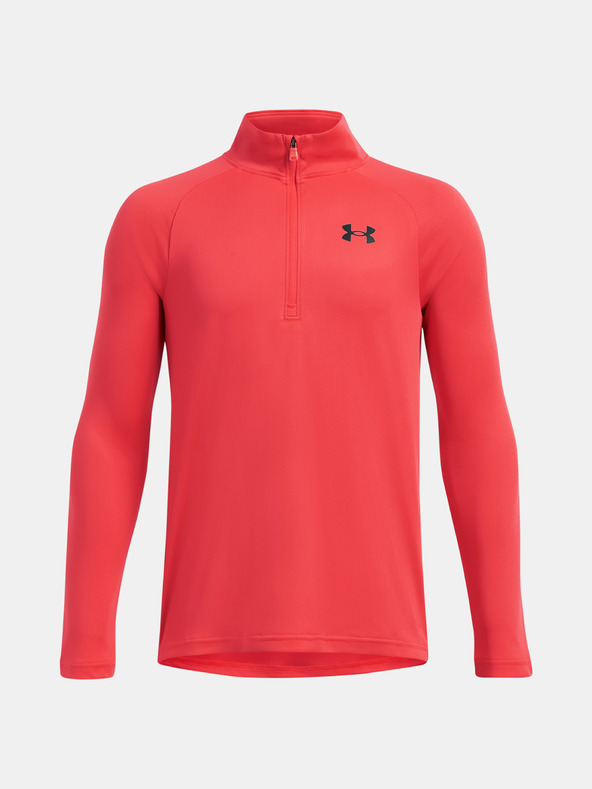 Under Armour Chlapčenské tričko Under Armour UA Tech 2.0 1/2 Zip-RED