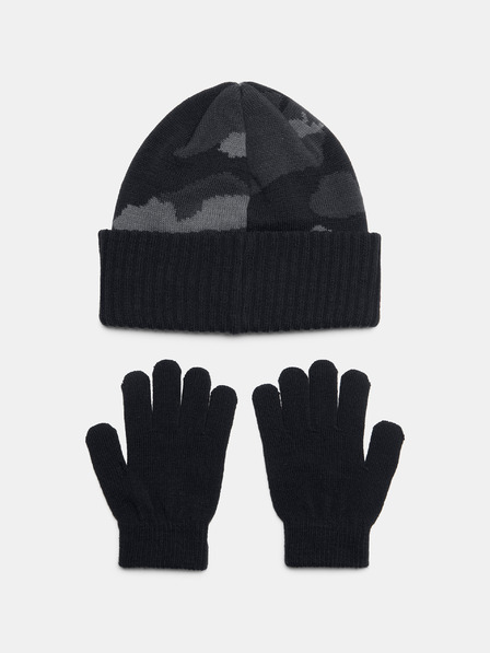 Under Armour Chlapčenská čiapka Under Armour B Beanie/Glove Combo-BLK