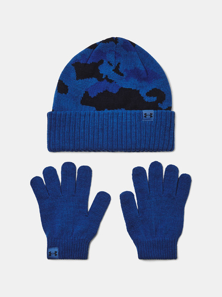 Under Armour Chlapčenská čiapka Under Armour B Beanie/Glove Combo-BLU