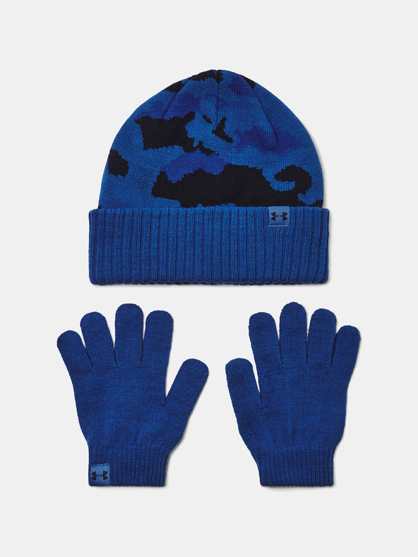 Under Armour Chlapčenská čiapka Under Armour B Beanie/Glove Combo-BLU