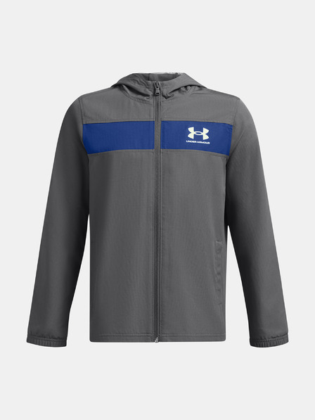 Under Armour Chlapčenska bunda Under Armour UA Sportstyle Windbreaker-GRY