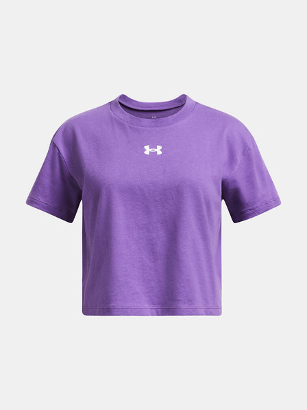 Under Armour Dievčenské tričko Under Armour UA CROP SPORTSTYLE LOGO SS-PPL