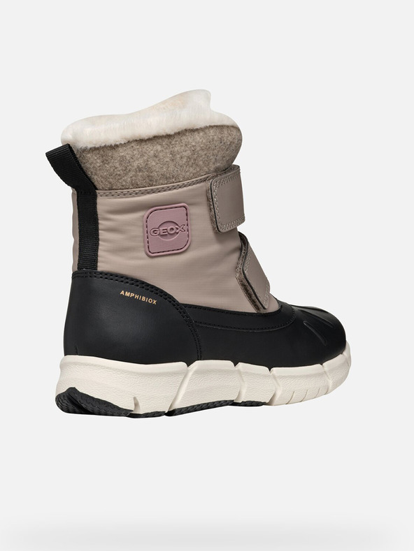 Geox Béžové dievčenské zimné topánky Geox Flexyper B Ab