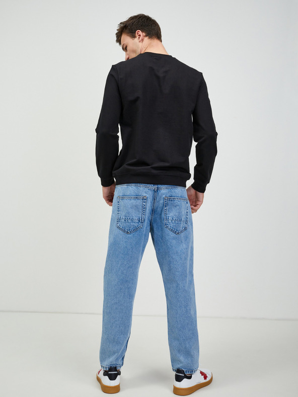 Guess Čierna pánska mikina Guess Audley