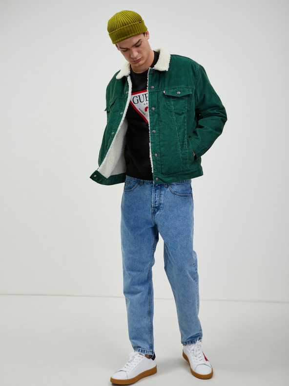 Guess Čierna pánska mikina Guess Audley