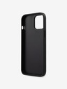 Guess Guess PU 4G Trojuholníkový zadný kryt pre iPhone 12 Pro Max 6,7 Sivý