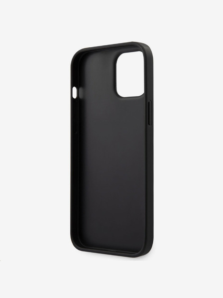 Guess Guess PU 4G Trojuholníkový zadný kryt pre iPhone 12 Pro Max 6,7 Sivý
