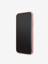 Guess Guess PU 4G Kovový zadný kryt s logom pre iPhone 11 Ružový