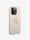 Guess Guess PU 4G Metal Logo Back Cover pre iPhone 15 Pro Max Pink