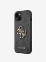 Guess PU 4G Metal Logo iPhone 14 Plus Grey Obal na telefón