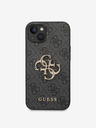 Guess PU 4G Metal Logo iPhone 14 Plus Grey Obal na telefón