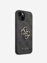 Guess PU 4G Metal Logo iPhone 14 Plus Grey Obal na telefón