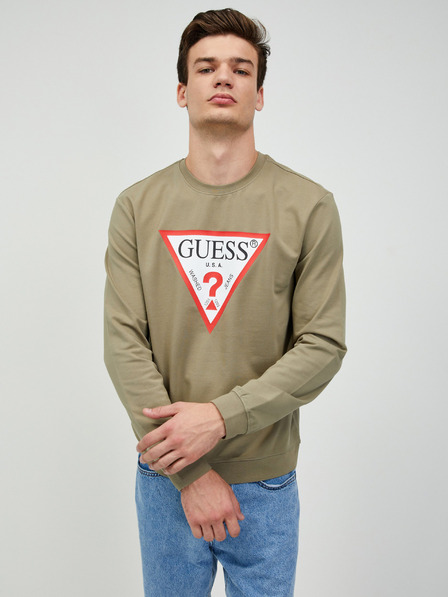 Guess Khaki pánska mikina Guess Audley