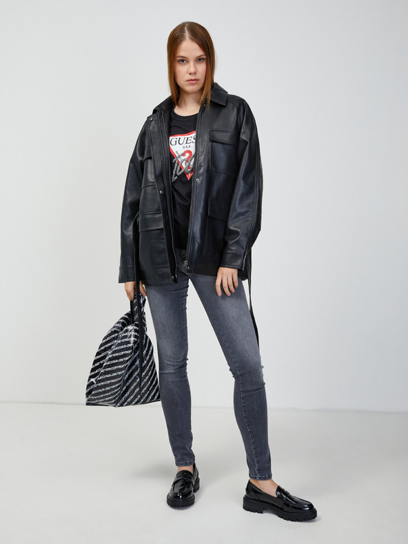 Guess Čierne dámske tričko Guess