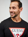 Guess Čierna pánska košeľa s dlhým rukávom Guess