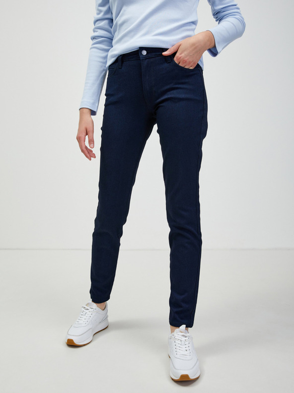 Guess Tmavomodré dámske slim fit džínsy Guess