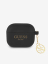 Guess Guess 4G Charm silikónové puzdro pre AirPods 3 čierne