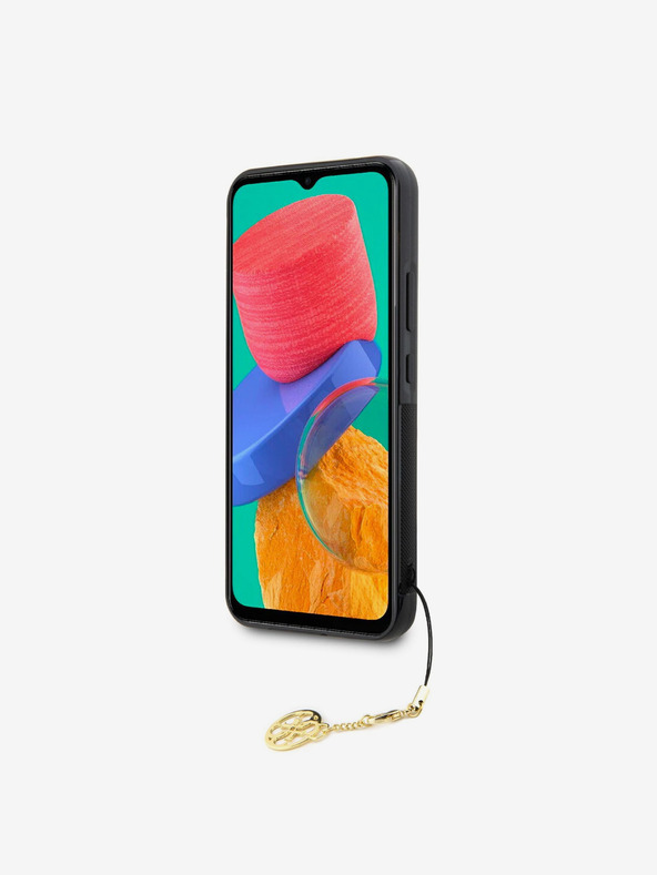 Guess 4G Charm Zadní Kryt pro Samsung Galaxy A34 5G Brown Obal na telefón