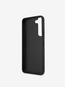 Guess PU 4G Metal Logo Zadní Kryt pro Samsung Galaxy S23 Grey Obal na telefón