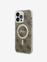 Guess Guess IML 4G MagSafe zadný kryt pre iPhone 14 Pro Max hnedý