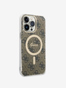 Guess Guess IML 4G MagSafe zadný kryt pre iPhone 14 Pro Max hnedý