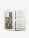 Guess Guess IML 4G MagSafe zadný kryt pre iPhone 14 Pro Max hnedý