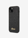 Guess Guess PC/TPU Glitter Flakes Metal Logo zadný kryt pre iPhone 14 Black