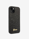 Guess Guess PC/TPU Glitter Flakes Metal Logo zadný kryt pre iPhone 14 Black