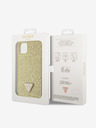 Guess Guess Rhinestones Triangle Metal Logo Cover pre iPhone 11 Pro Max Gold