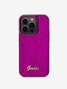 Guess Guess Sequin Script Logo Zadný kryt pre iPhone 14 Pro Max Magenta