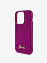 Guess Guess Sequin Script Logo Zadný kryt pre iPhone 14 Pro Max Magenta