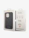 Guess Guess PU 4G Stripe zadný kryt pre iPhone 14 Pro Max sivý