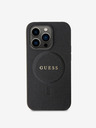 Guess PU Saffiano MagSafe Zadní Kryt pro iPhone 15 Pro Black Obal na telefón