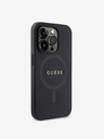 Guess PU Saffiano MagSafe Zadní Kryt pro iPhone 15 Pro Black Obal na telefón