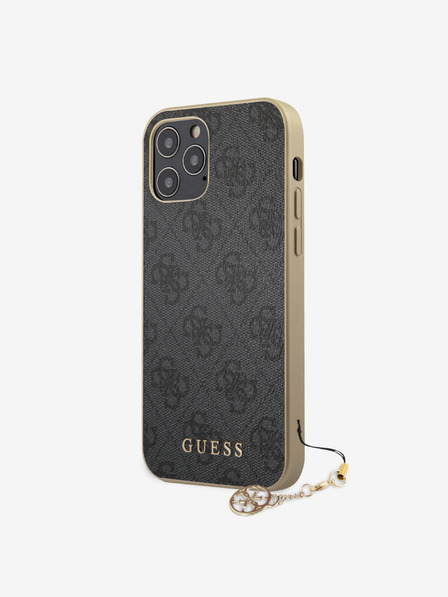 Guess Guess 4G Charm zadný kryt pre iPhone 12/12 Pro 6.1 Grey