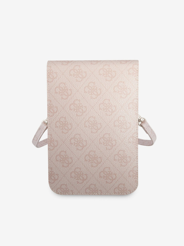 Guess Guess PU 4G Triangle Logo Phone Bag Pink