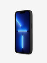 Guess Guess PU 4G zadný kryt s kovovým logom pre iPhone 14 Pro sivý