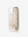 Guess Glitter Hearts Zadní Kryt pro iPhone 11 Gold Obal na telefón