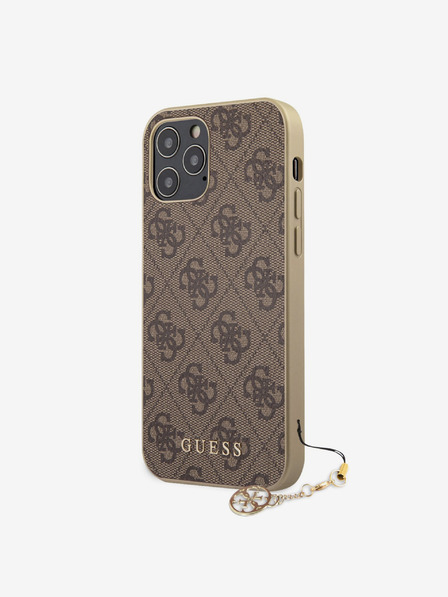 Guess Guess 4G Charm zadný kryt pre iPhone 12 Pro Max 6,7 Brown