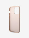 Guess Guess PU 4G Metal Logo Back Cover pre iPhone 15 Pro Ružový