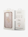 Guess Guess PU 4G Metal Logo Back Cover pre iPhone 15 Pro Ružový