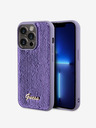 Guess Guess Sequin Script Logo Zadný kryt pre iPhone 14 Pro Purple