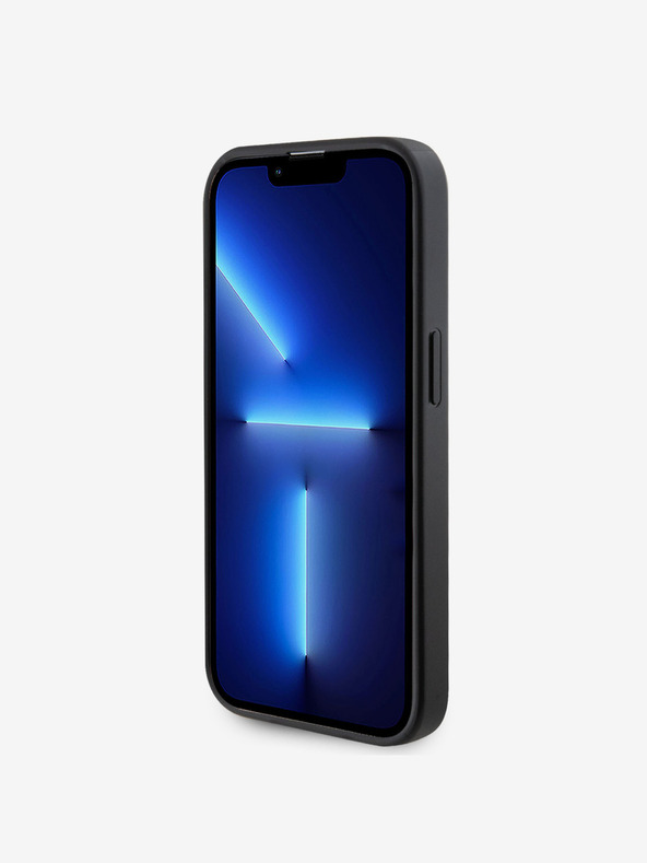 Guess PU Saffiano MagSafe Zadní Kryt pro iPhone 15 Pro Max Black Obal na telefón