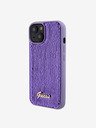 Guess Guess Sequin Script Logo Zadný kryt pre iPhone 15 Plus Purple