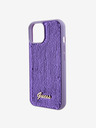 Guess Guess Sequin Script Logo Zadný kryt pre iPhone 15 Plus Purple