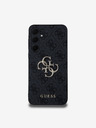 Guess Guess PU 4G kovové logo zadný kryt pre Samsung Galaxy A35 5G sivý